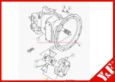 kopen Jcb Js220 de Graafwerktuigkoppeling voor de Groep van de de Hydraulische Pompaandrijving van Jrj0213 sluit Motor aan online manufacture