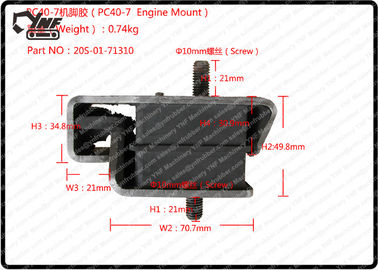 kopen Rubber de Motoronderstellen van KOMATSU, van de het Graafwerktuig Rubbermotor van PC40 PC50 Kussen jaren '20-01-71310 online manufacture