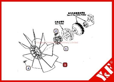 kopen 600-625-7620 het Graafwerktuigdelen van KOMATSU, pc200-6 Koelventilatorblad online manufacture