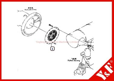 kopen Aangepaste het Graafwerktuigdelen pc200-6 van KOMATSU de Vochtigere Motor van 20Y-01-11112 6D102 online manufacture