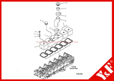 kopen Het Graafwerktuigdelen pc200-7 van KOMATSU 6732-11-8181 de Motor van PAKKINGS 6130-12-8720 SLANG 6130-12-8610 GLB 6D102 online manufacture