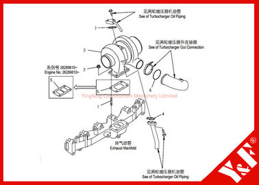 kopen Het Graafwerktuigdelen pc200-7 van KOMATSU 6738-81-8091 Turbocompressor6d102 Motor online manufacture