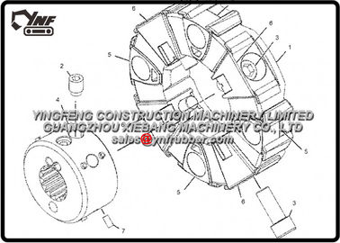 Graafwerktuig  330D 330D & 330D L EAH00001- OMHOOG door C9-Motor Hydraulisch Systeem wordt aangedreven 2870169 die